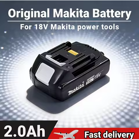 2Ah Original Makita 18V Battery BL1820B Rechargeable Lithium-Ion Battery for Makita 18V Power Tools Replace the battery