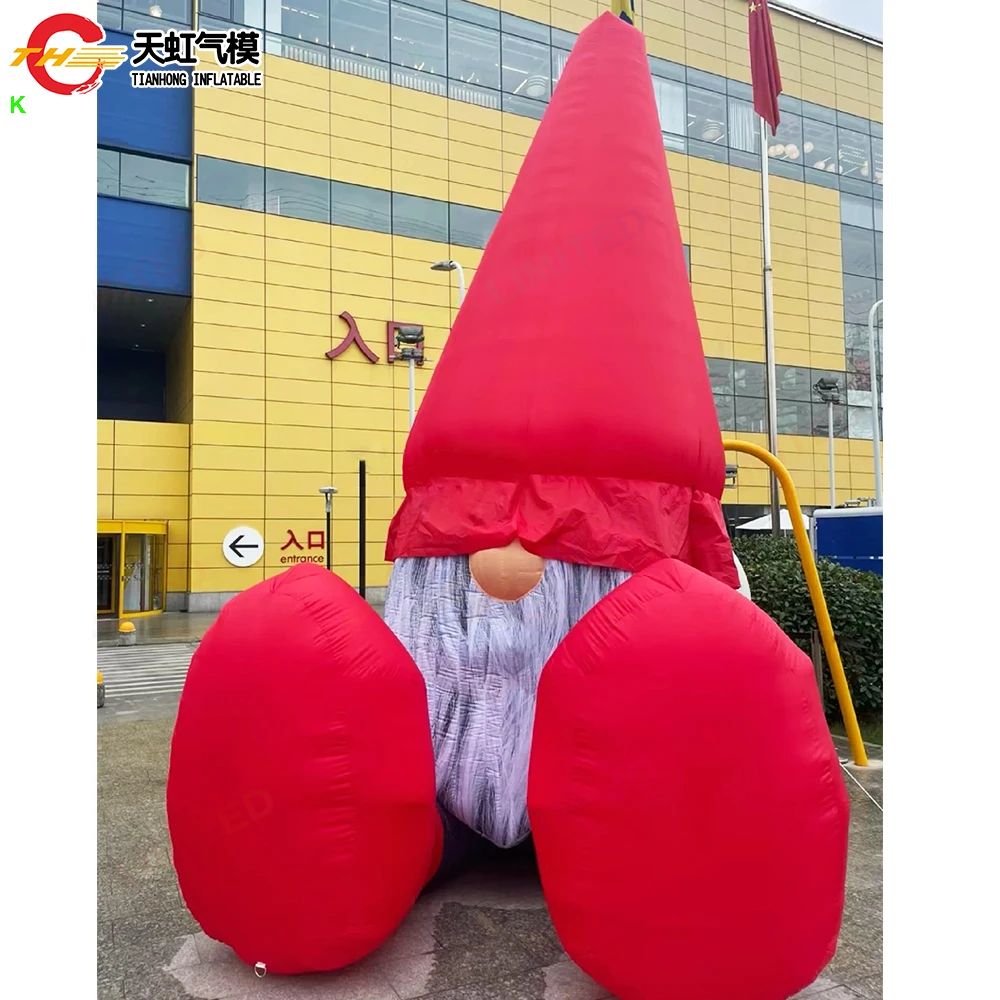 Outdoor Giant Inflatable Santa Claus Elf Model Xmas Festival Decoration Inflatable Elf Balloon for Sale