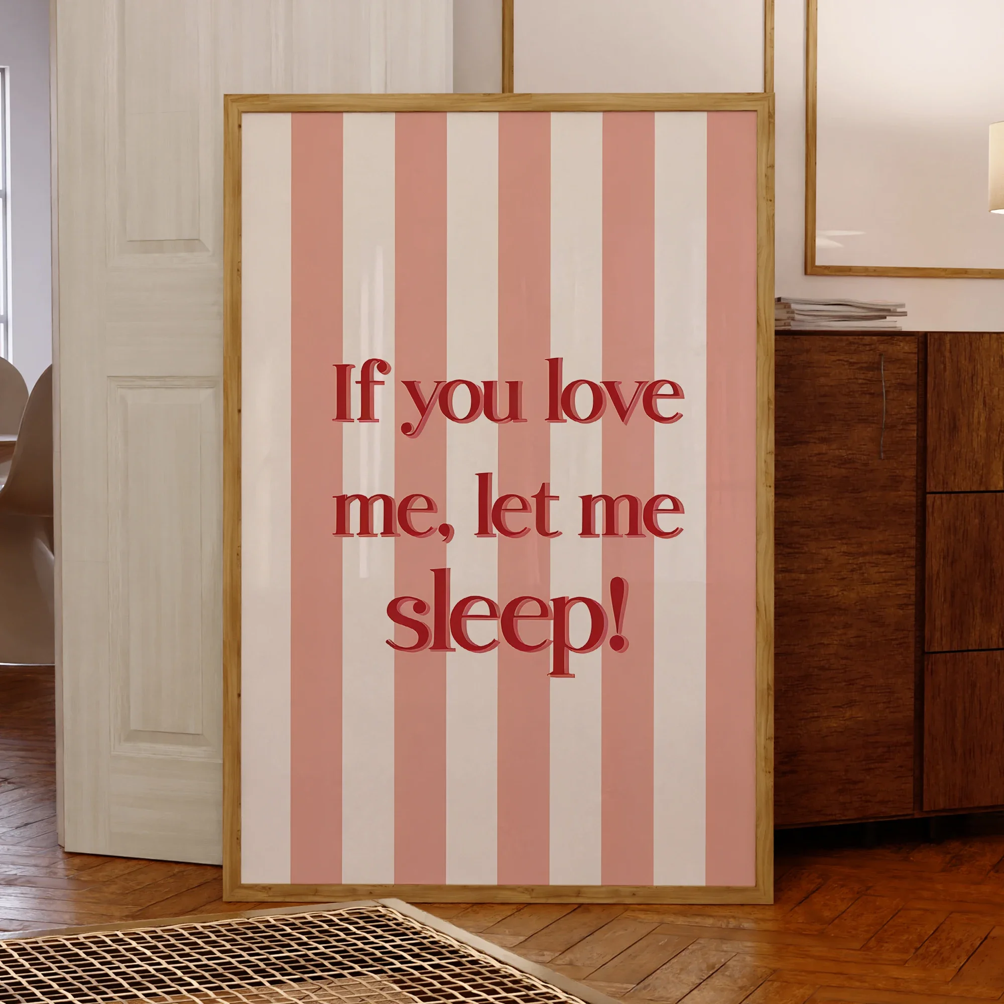 

If You Love Me Let Me Seep Modern Wall Art Prints Canvas Painting Poster Picture For Living Dining Bed Bedroom Room Home Decor