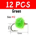 12 piezas Verdes