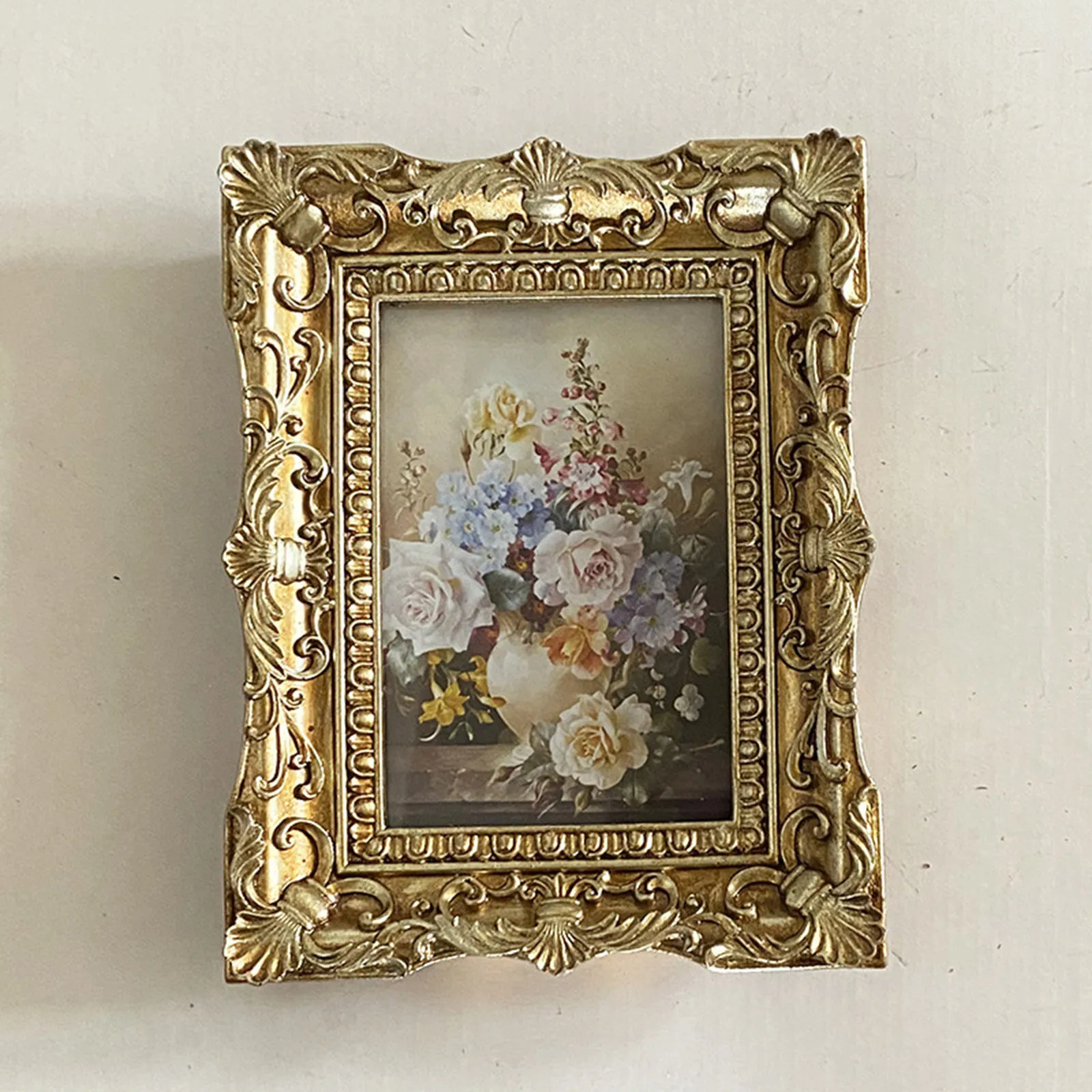 Vintage Style Photo Frame Photo Holder Oil Painting Frame for Home Table Decoration Photo Gallery Display Hanging Decoration