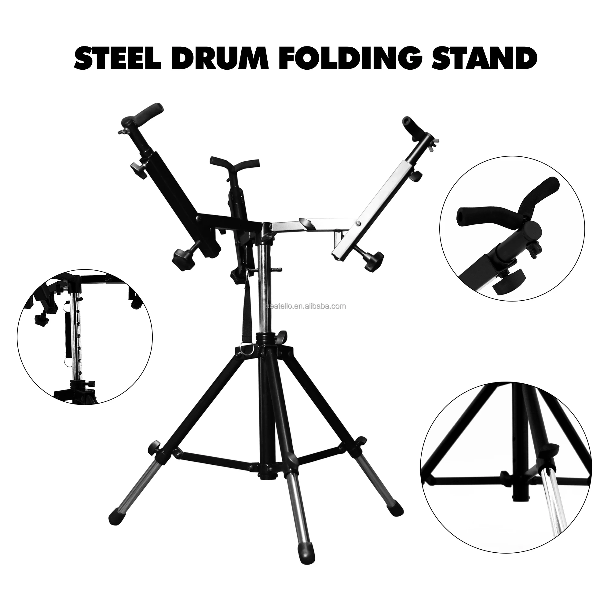 Multifunction Snare Drum Stand Drumstick Storage Folding Rack Adjustable Percussion Instrument Accessories