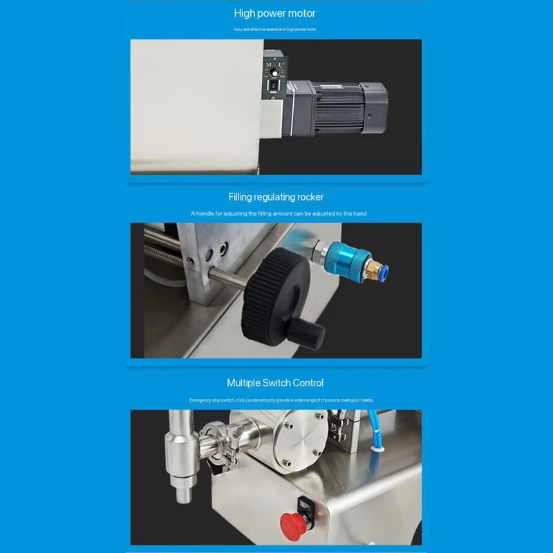 آلة خلط وتعبئة المعجون شبه الأوتوماتيكية عالية الجودة من PBOBP مع حجم تعبئة دقيق #4