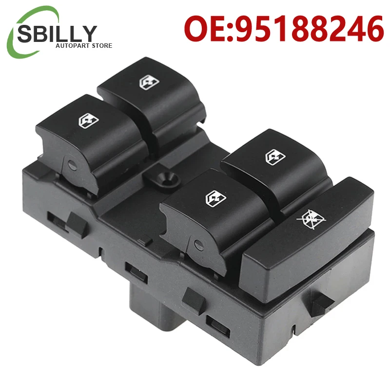 Carro 95188246 95188248 95188249   Interruptor de janela mestre de energia elétrica para Chevrolet Aveo Sonic Cobalt Tracker / TRAX 95460074