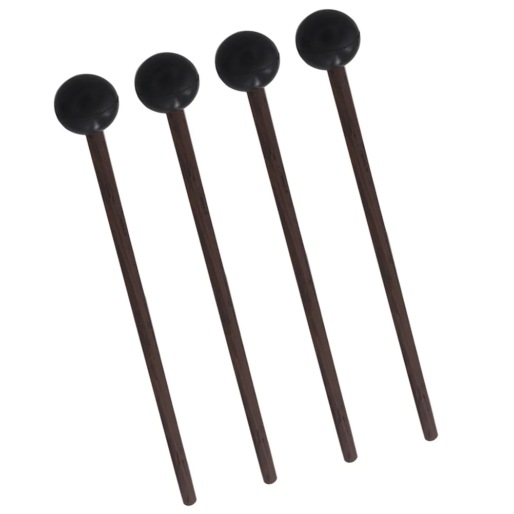ไม้ตีกลองแบบกลวง 2 คู่ ด้ามไม้แบบมืออาชีพ สำหรับกลองลิ้น มาริมบา ไซโลโฟน อุปกรณ์เสริมเครื่องดนตรีประเภทเพอร์คัชชัน
