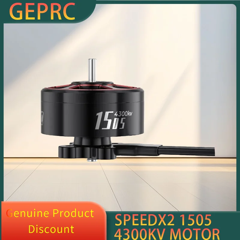 

GEPRC SPEEDX2 1505 4300KV Motor 20A-30A Brushless 16.8V Motor Black with 2.5 - 3.5 Inch RC FPV Racing Drone Multicopter