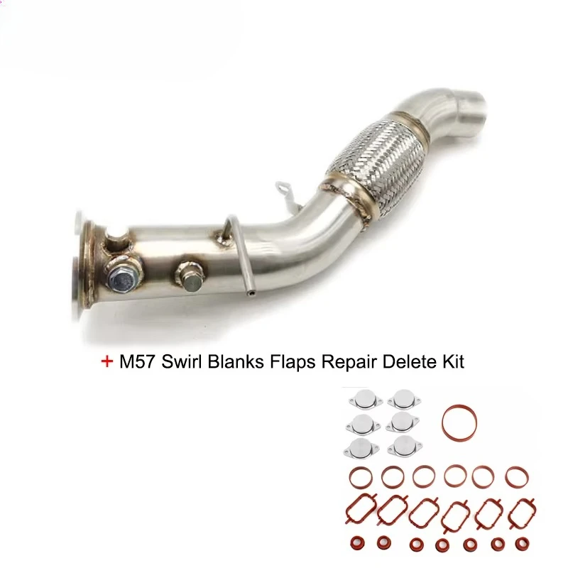 For     E70 X5 3.0sd 3.5d 286    M57N2 2007-2013 Exhaust Downpipe 3