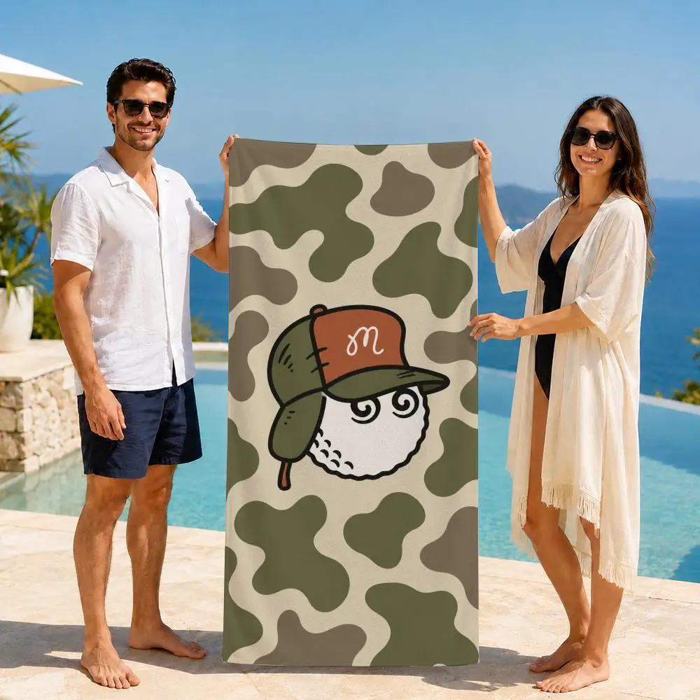 brand Malbon Golf Towel Large print Quick Dry Microfiber Beach Towel face towel Soft Lightweight Gym Camping Spa