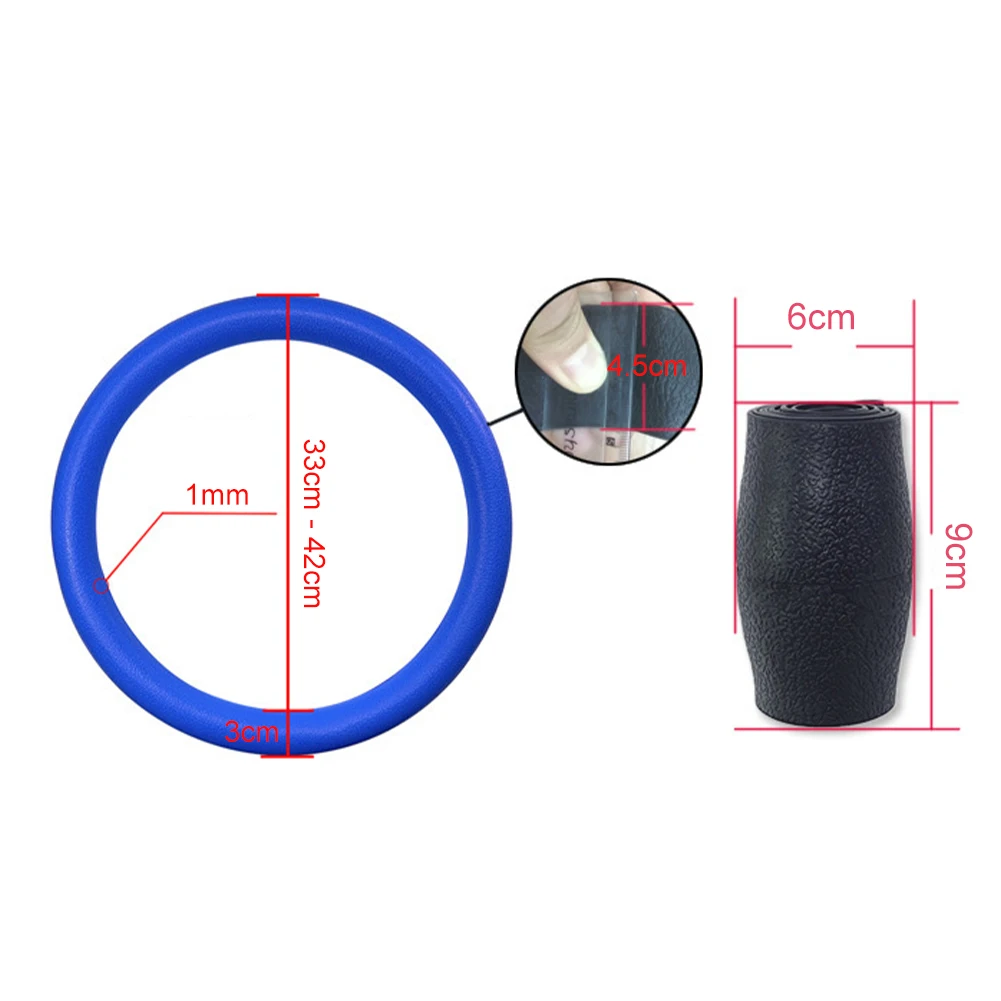 Universal Car Silicone Steering Wheel Cover Elastic Non-Slip Cover For 36-40cm Steering Wheel Multi Color Car Decor Accessories