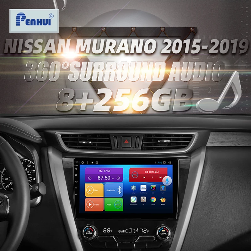 HIFI for Nissan Murano 2015-2019 Car Radio Multimedia Video Player Navigation GPS Android10.0 double din