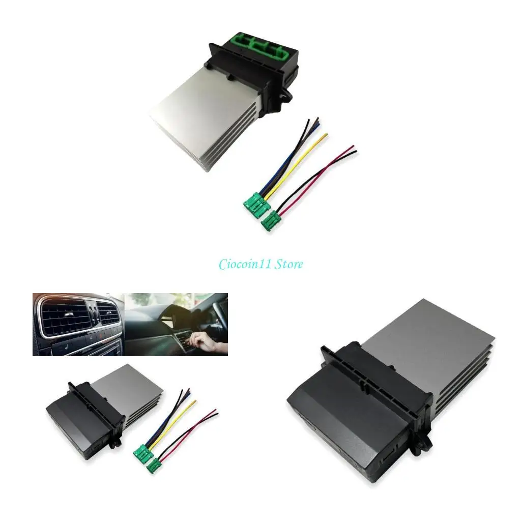 

Y1UB HVAC Component Heater Blower Fan Motor Regulator Resistor Air Conditioning Heating Controller for 406 107 207 607 6441L2