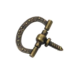 Mini Thread Self Tapping Handle Alloy Square Jewelry Box Drawer Pull Ring Decoration
