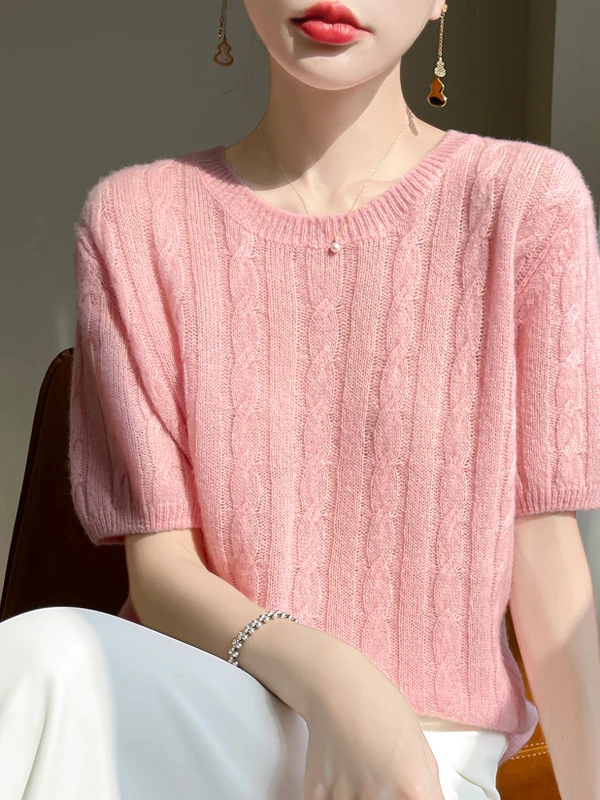 

Camere 77% Шелк 23% Вязаный ор Све Женский круглый свитер Ne f Sve Футболка Твист Трикотаж Simple Commute Sle