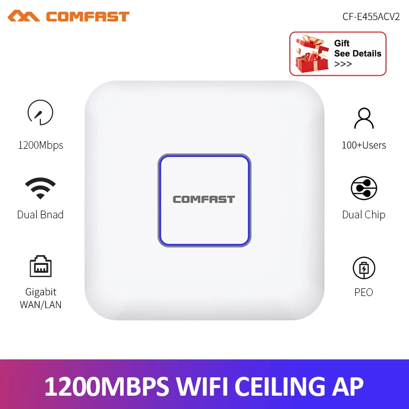 comfast-1200mbps-dual-band-ceiling-ap-24g-58g-gigabit-port-indoor-access-point-48v-poe-wifi-router-wireless-roaming-mu-mimo