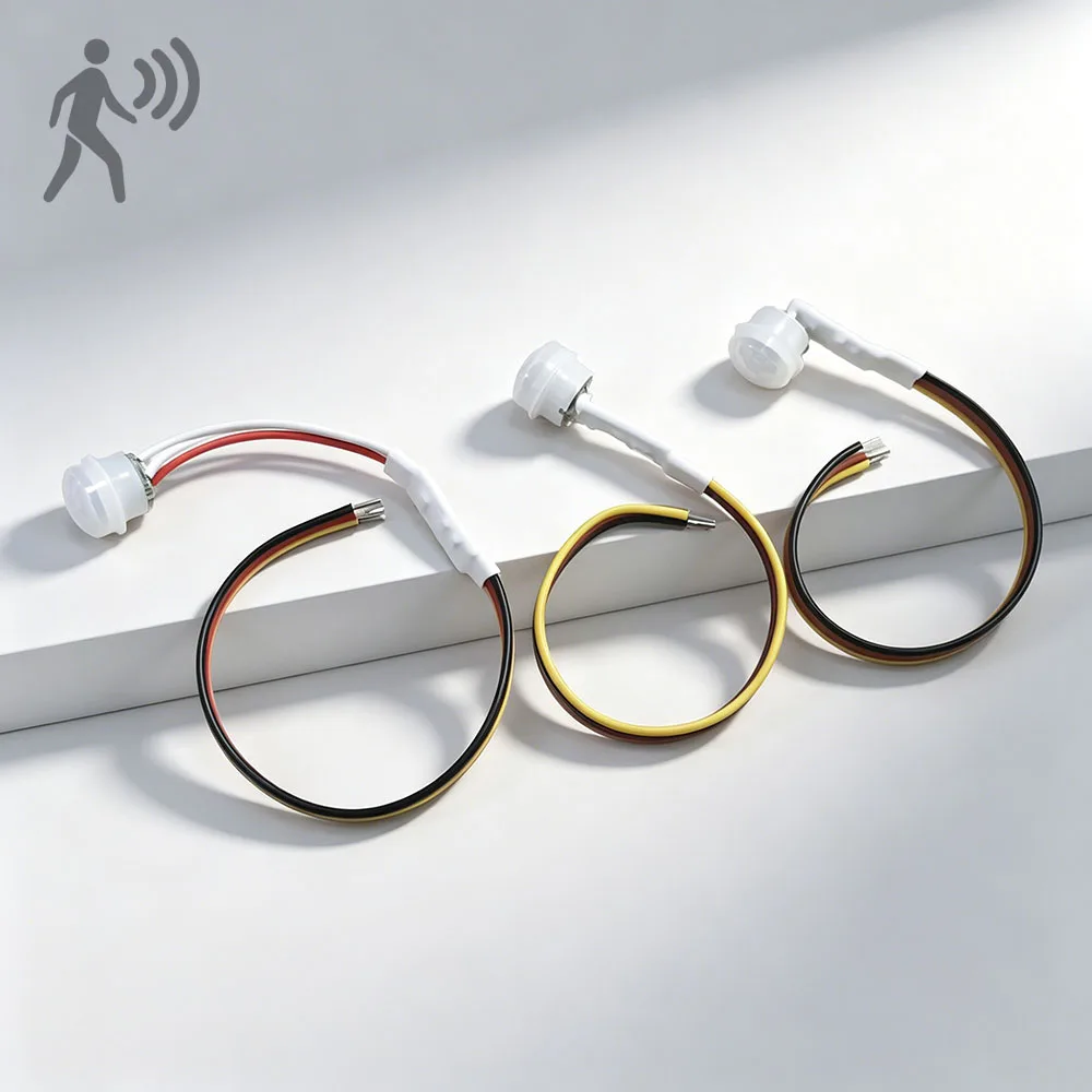 Compact Mini PIR Motion Detector DC3 3.7 5 12 24V Bendable Extend Probe Human Body Infrared Sensor Auto Light Control Switch