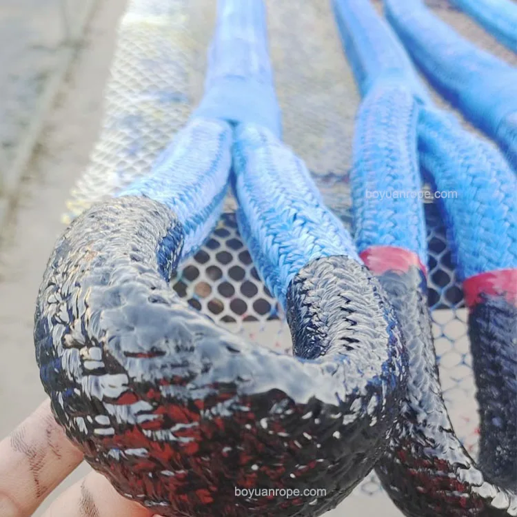 Factory Price Durable Winch Rope Snatch Rope Nylon Double Braided Recovery Tow Rope for Cars