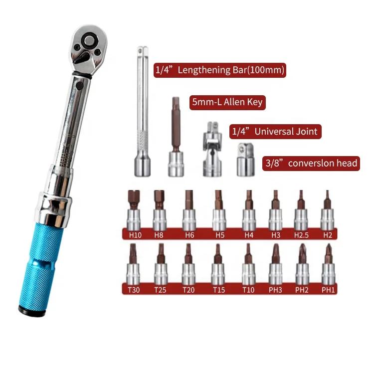 

High Precision Torque Wrench Bicycle Repair Tools Kit Set Tool Bike Repair Spanner Hand Tool Set