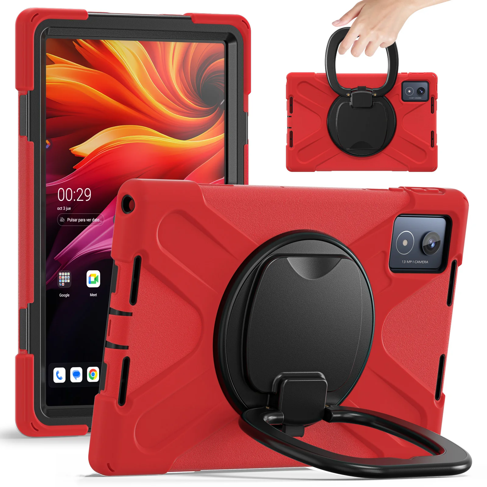 

For Lenovo Tab K11 Plus 2024 11.5" Tablet Case With Foldable Bracket 360 degree rotate stand Cover For Lenovo TB352FU TB352XU