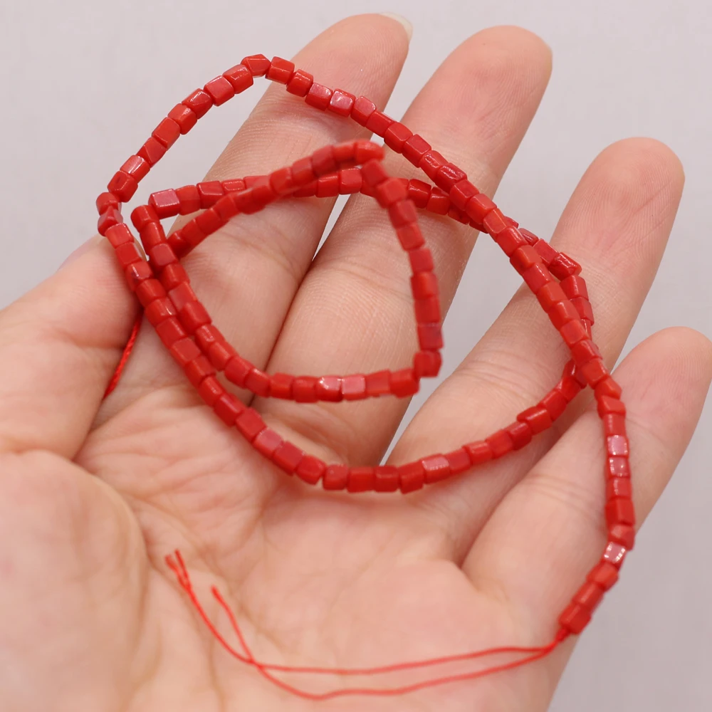 Natural Coral Beads Geometry Shape Spaced Isolated Loose Beaded for Jewelry Making DIY Personality Bracelet Necklace Accessories