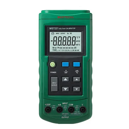 Mastech MS7221 Volt/mA Source Voltage Current Calibrator Meter Output Step DC 0-10V 0-24mA Tester