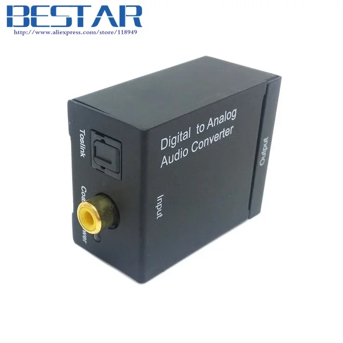 محول الصوت الرقمي SPDIF المحوري RCA والبصري Toslink Digital إلى التناظري L/R