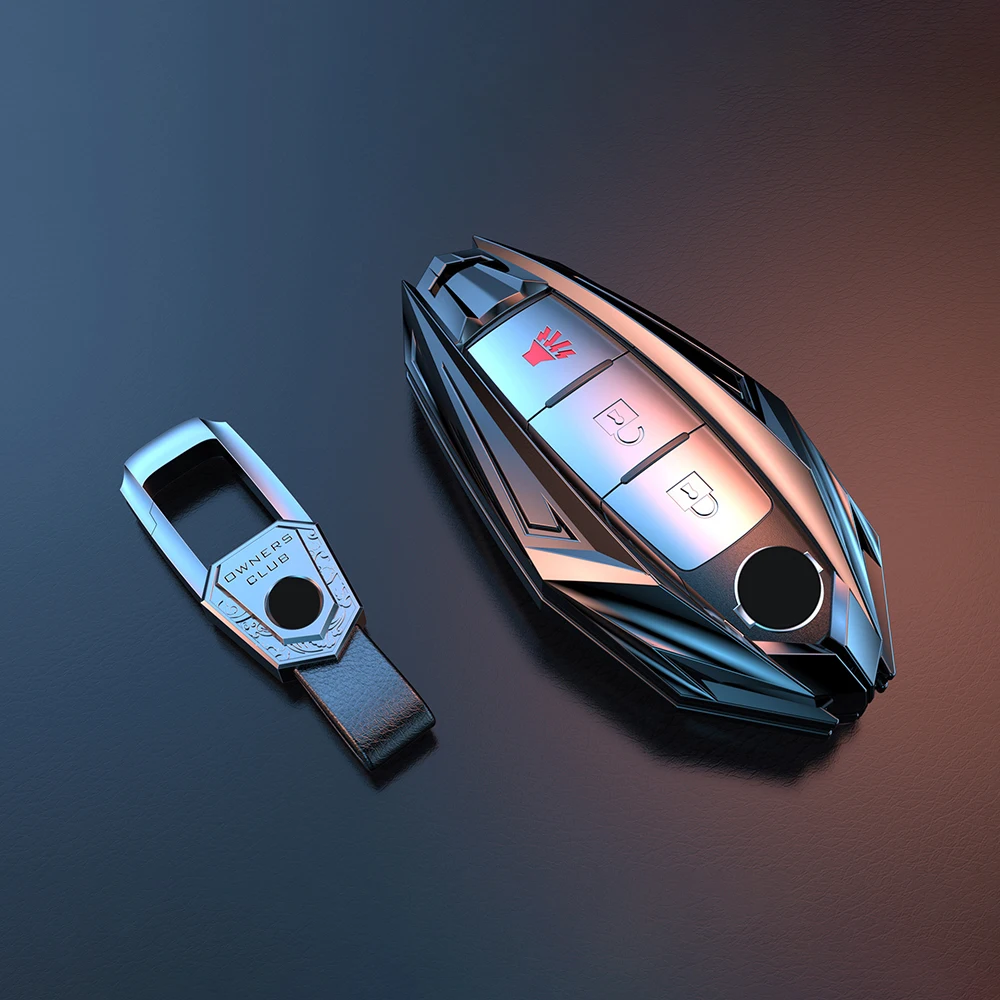 Zinc Alloy Car key cover case For nissan juke leaf micra k12 note patrol qashqai j11 j10 tiida versa x-trail xtrail x trail t32