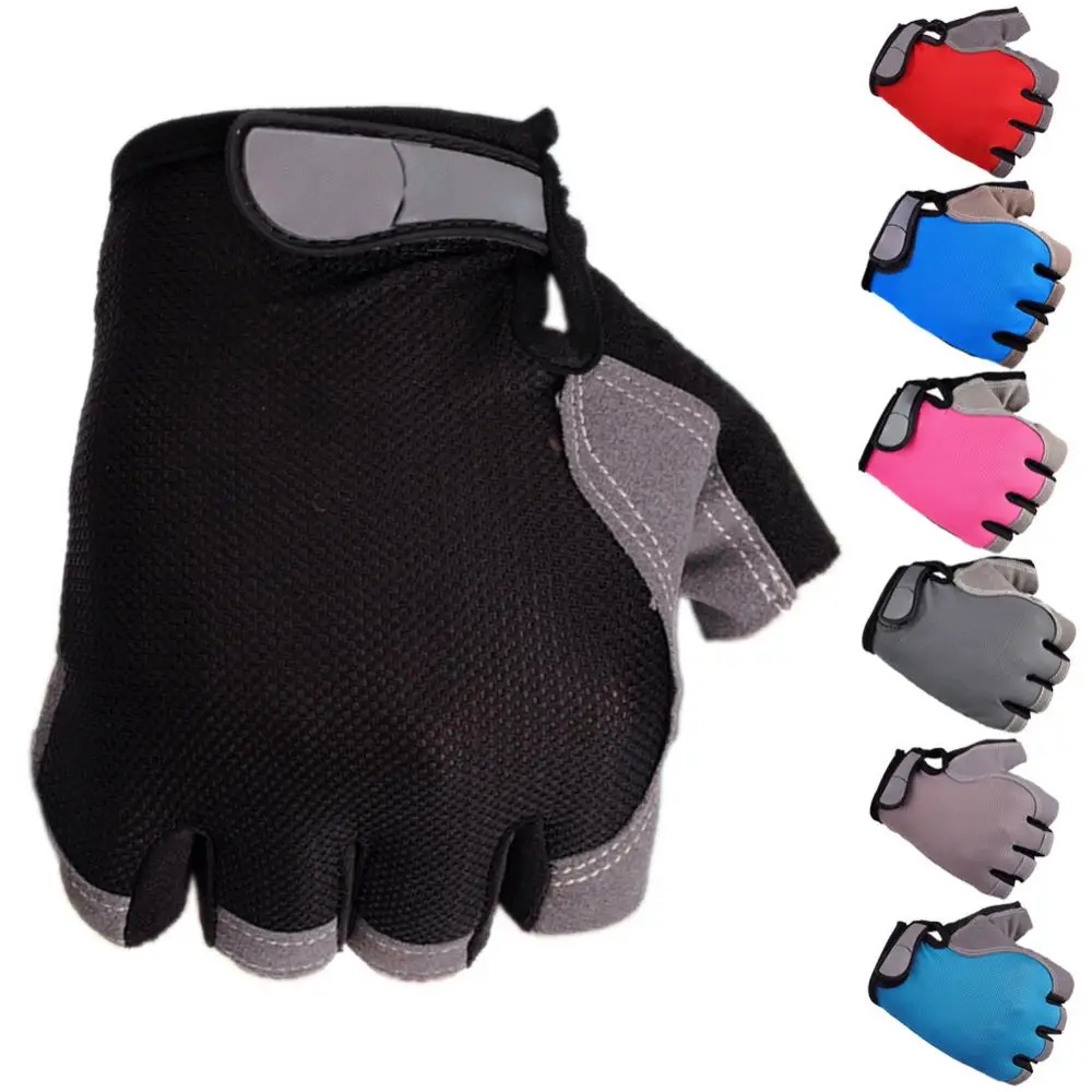 Unisex Breathable Anti-Slip Outdoor Bike Bicycle Cycling Half Finger Gloves Велосипедные Перчатки