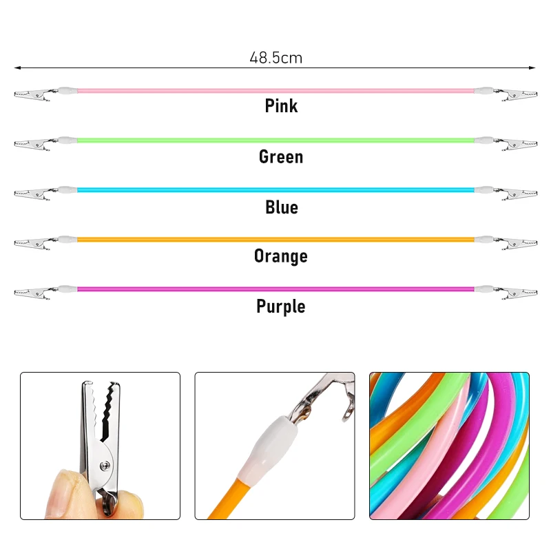 5pcs Silicone Bib Clips Napkin Bib Holders Towel Scarf Clip Chain Napkin Clip Napkin Holder Dentist Tools