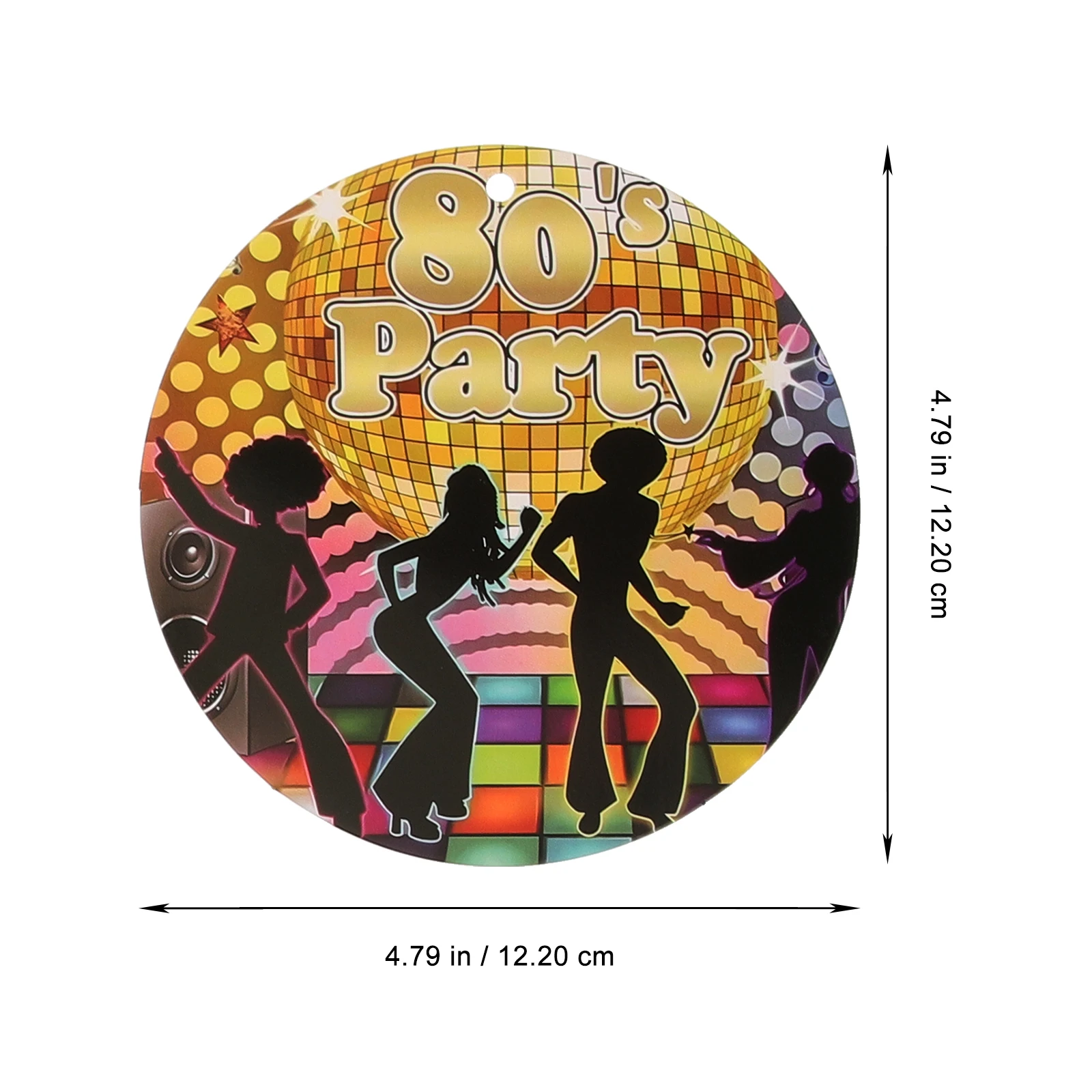 

6 Pcs Disco Decoration Hanging Ceiling Decorations Party Spiral Music Swirls White Cardboard