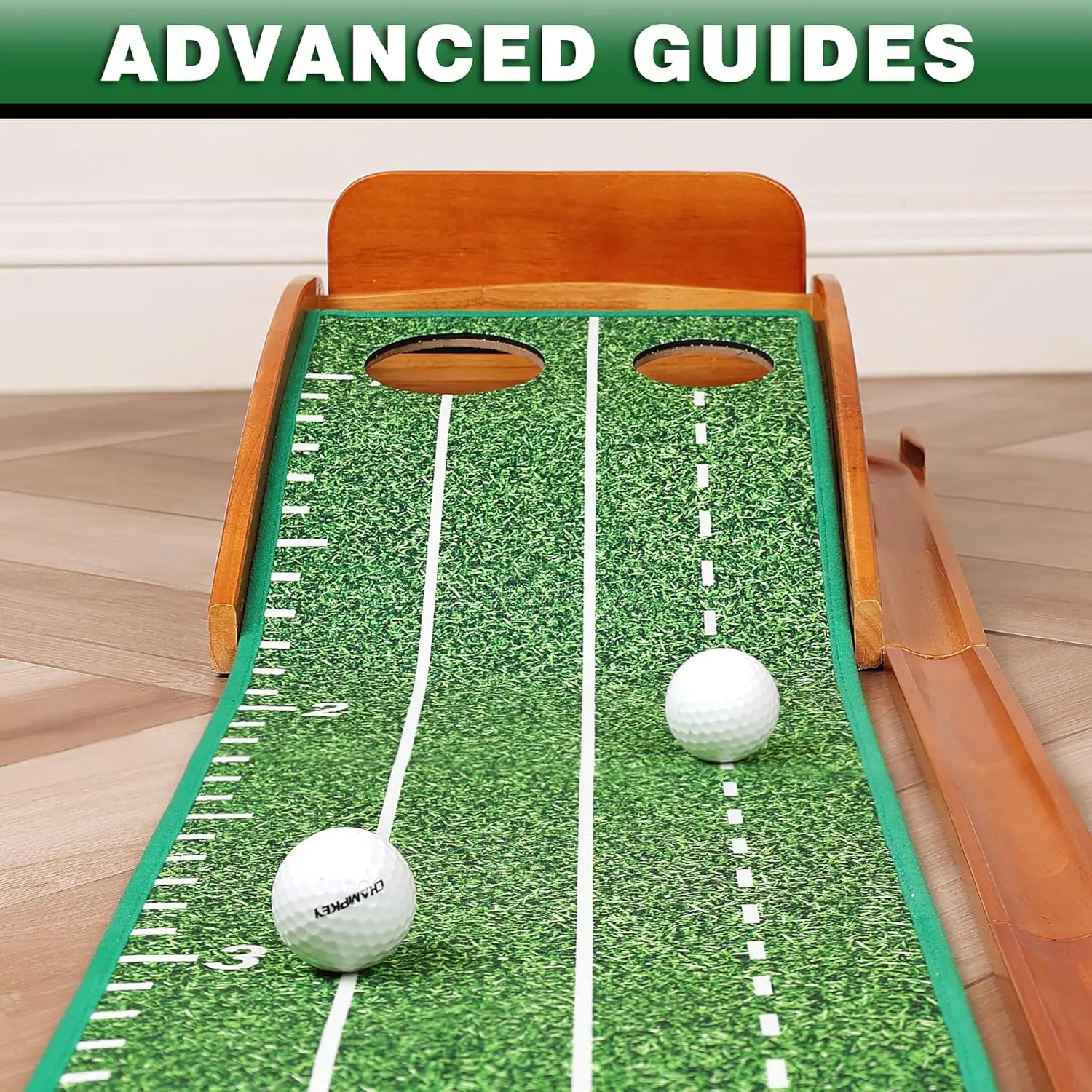 Premium Golf Putting Green Indoor with 3 Golf Putting Gates - Improves Putting Accuracy and Skill Levels Golf Putting Mat