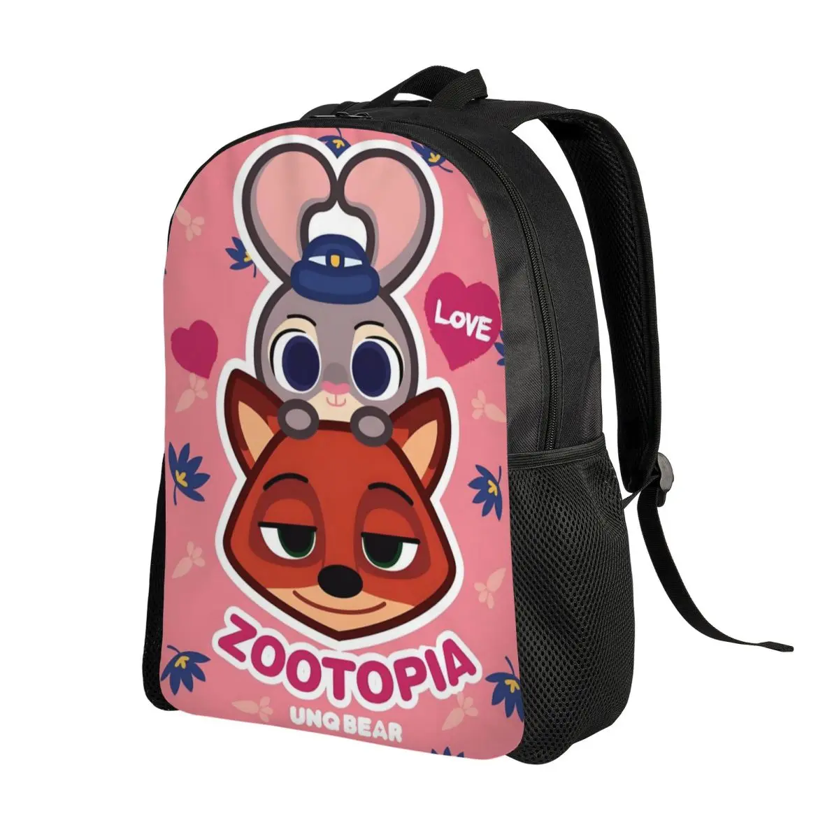 Custom 3D Print Zootopia Nick Fox Backpack Girls Cute Cartoon School College Travel Bags Women Men Bookbag Fits 15 Inch Laptop