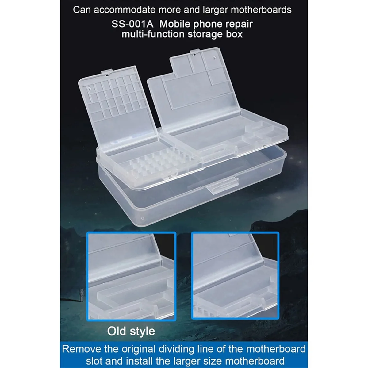 T61C_2Pcs/Lot Multifunctional Storage Box Repair Tools Container Collector