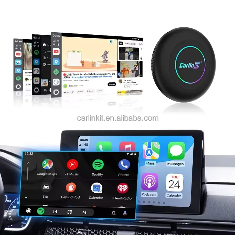 carlinkit Android 15 Tbox ultra 2 8gb 128gb Aibox 6350 Wireless
