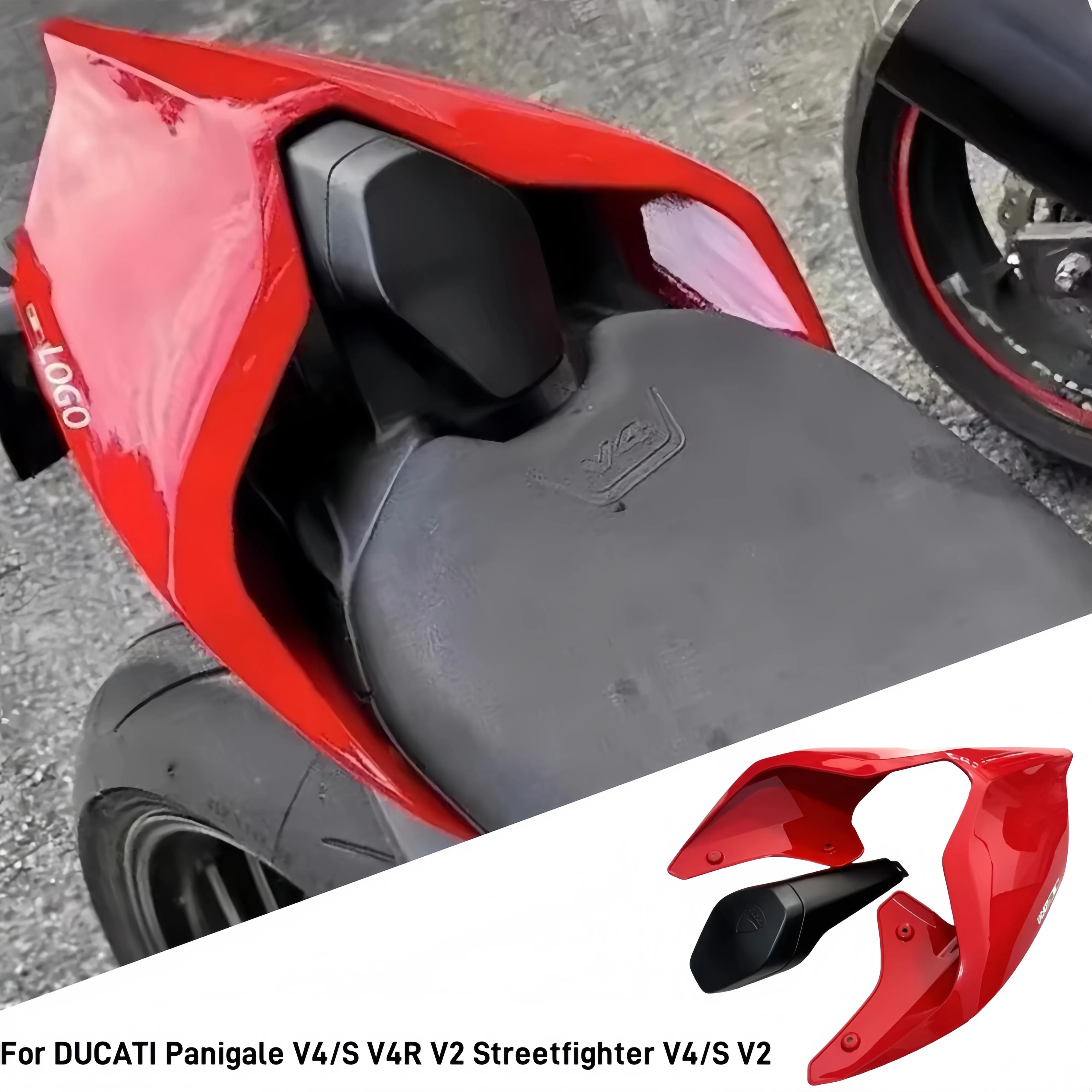 

For DUCATI Panigale V4/S V4R V2 Streetfighter V4/S V2 Superleggera Street Fighter Seat Cover Tail Fairing Rear Single Seat Hump