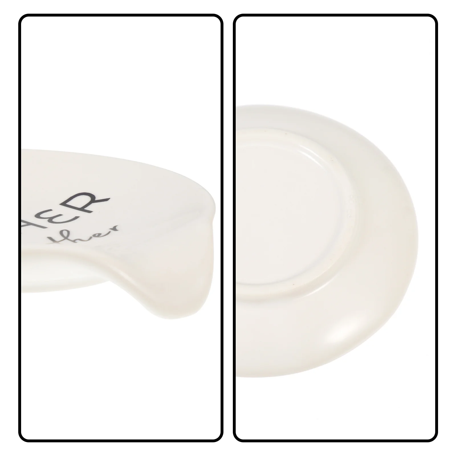 

Ceramic Spoon Rest Household Scoop Holder Safe Use Smooth Touch Easy Wash Spoon Rest Delicate Scoop Holder