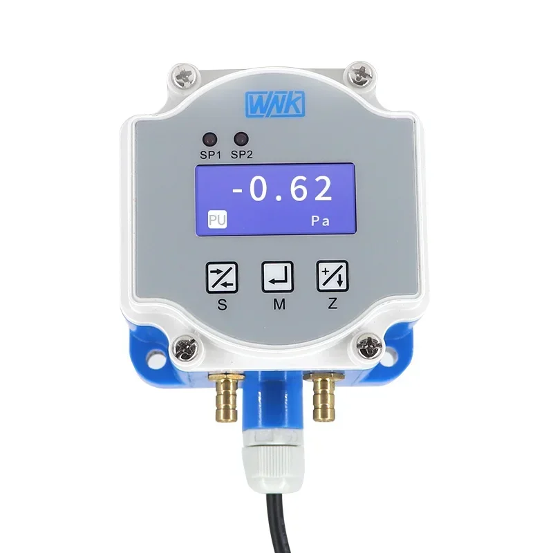 

High Accuracy HVAC Differential Pressure Transmitter Monitor With Display For Clean Room