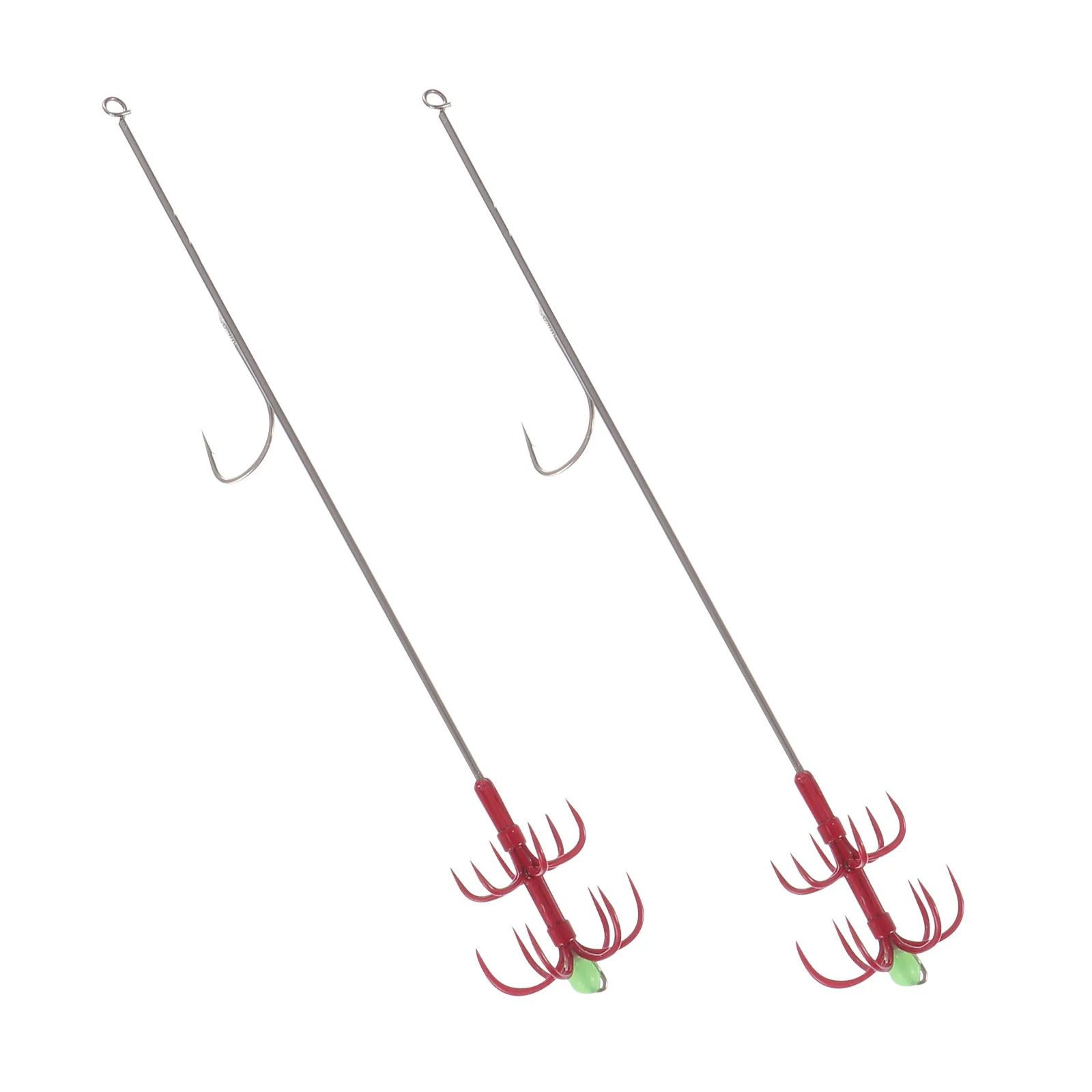 

2Pcs High-Quality Stainless Steel Double-Layer Squid Hook Fishing Gear for Successful Catch Double-Layer Squid Hook