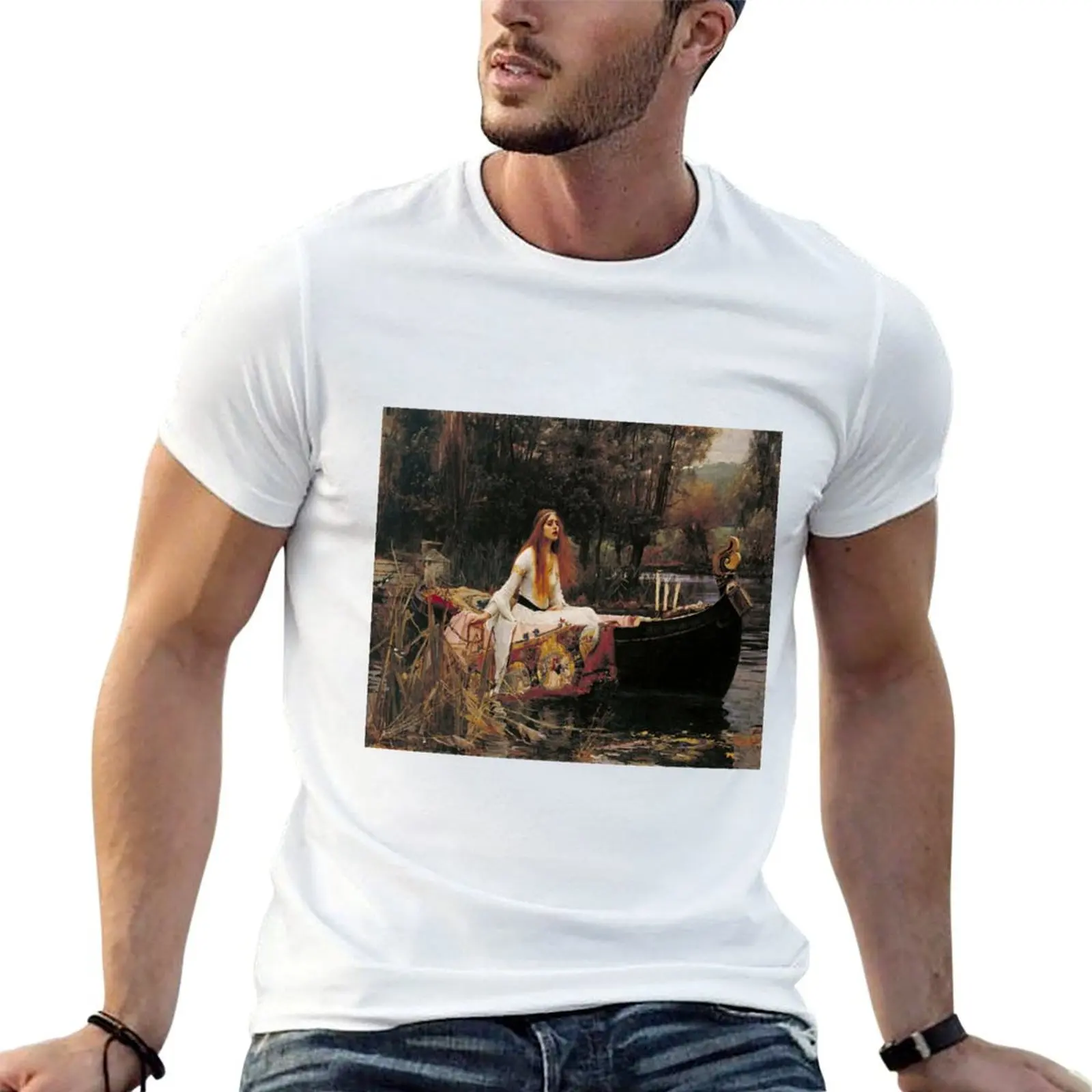 

John William Waterhouse - The Lady of Shalott,No, 02. T-Shirt mens graphic t shirts anime t shirts oversize T-Shirt