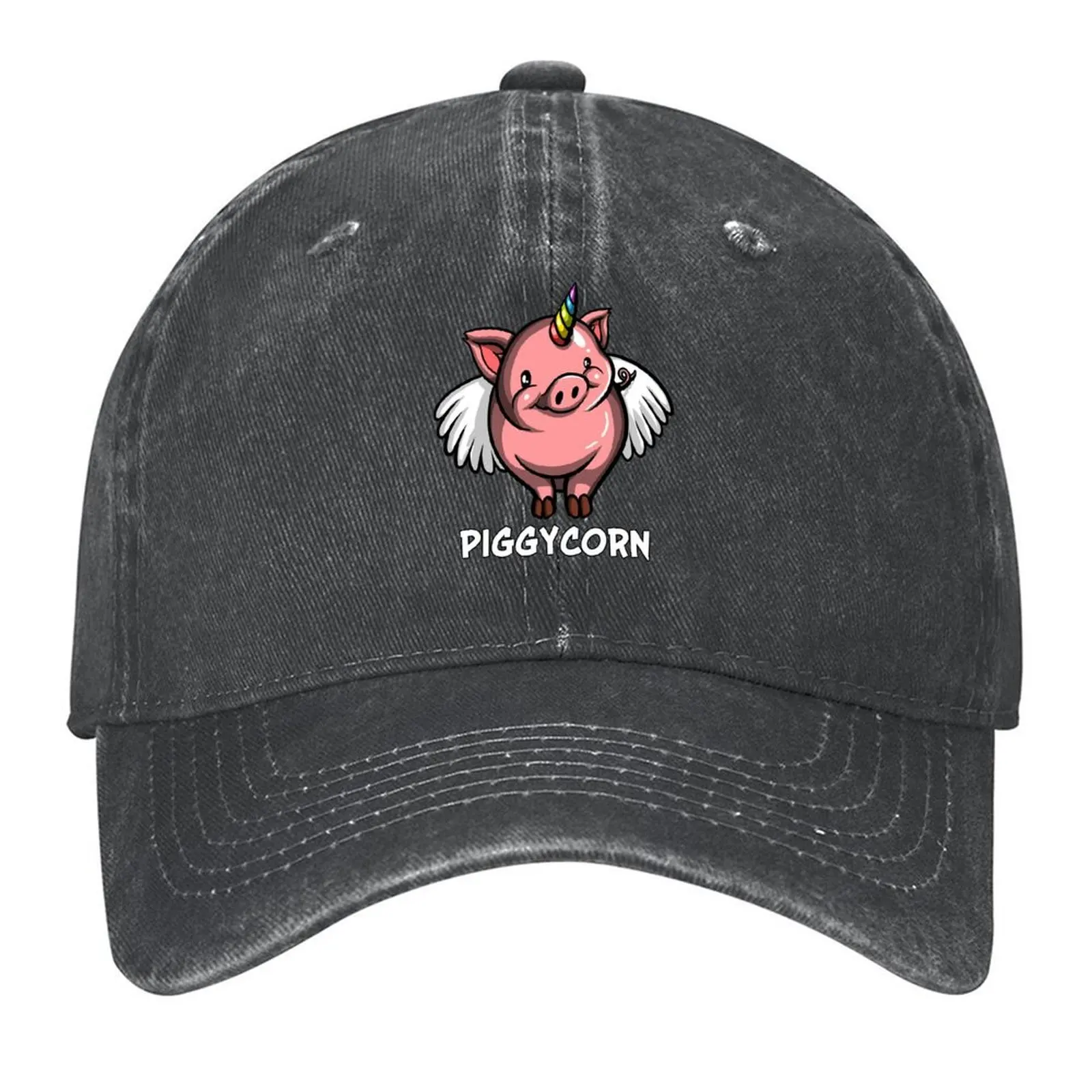 

Piggycorn Pig Unicorn Baseball Cap Big Size Hat custom Hat New In The Hat Kids Baseball For Men Women's