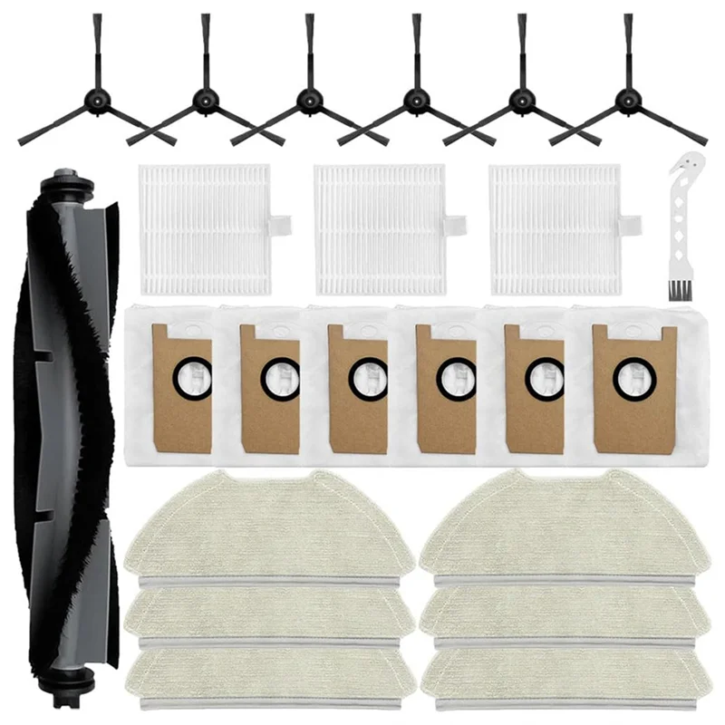 COFA-Airrobo T20 + 로봇 진공 청소기 메인 사이드 브러시 Hepa 필터 걸레 천 먼지 봉투 교체 부품