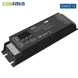 5 Channel DMX Decoder with RDM Digital Display DMX512 Dimmer Driver PWM RGBCCT LED Controller for 12V RGBWW RGB LED Module Light