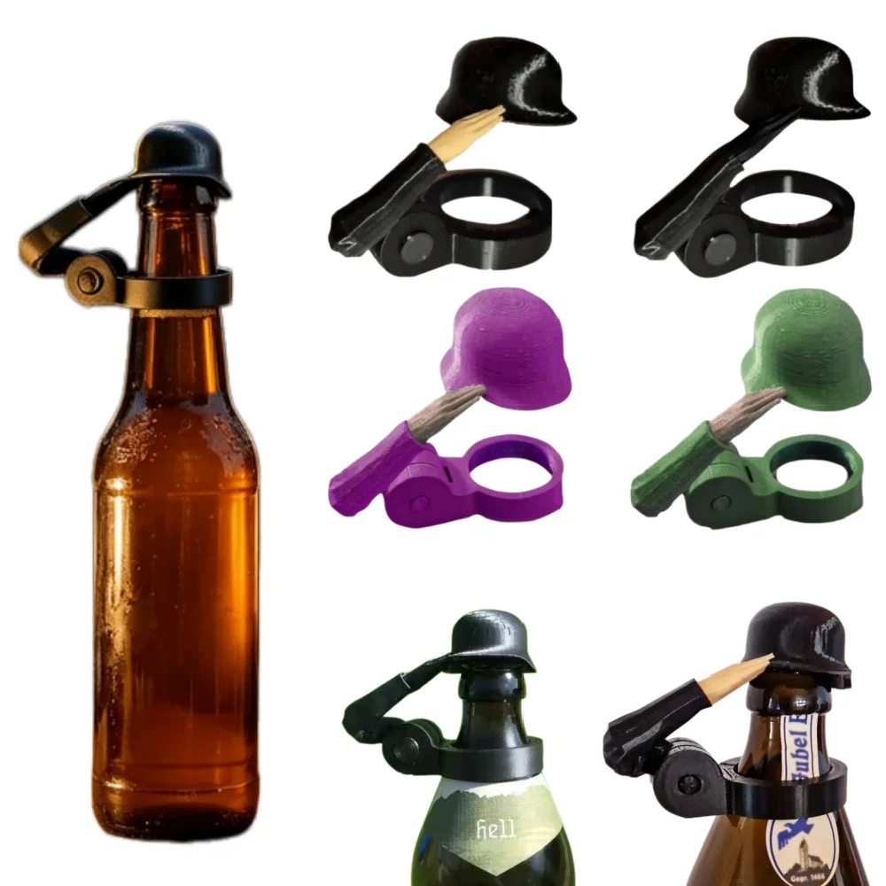 5 Stück Bierflaschenverschlüsse Staubdichte Deckel Party-Event-Zubehör für BBQ-Party Bar Wiederverwendbare Flaschenverschlüsse Camping-Bier-Party-Dekoration