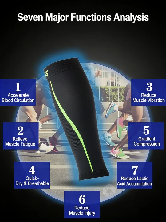 Clearance Sale Sports Pressure Socks Marathon Leg Protection Sock Breathable Absorb Sweat Anti-Slip Elastic Compression Socks