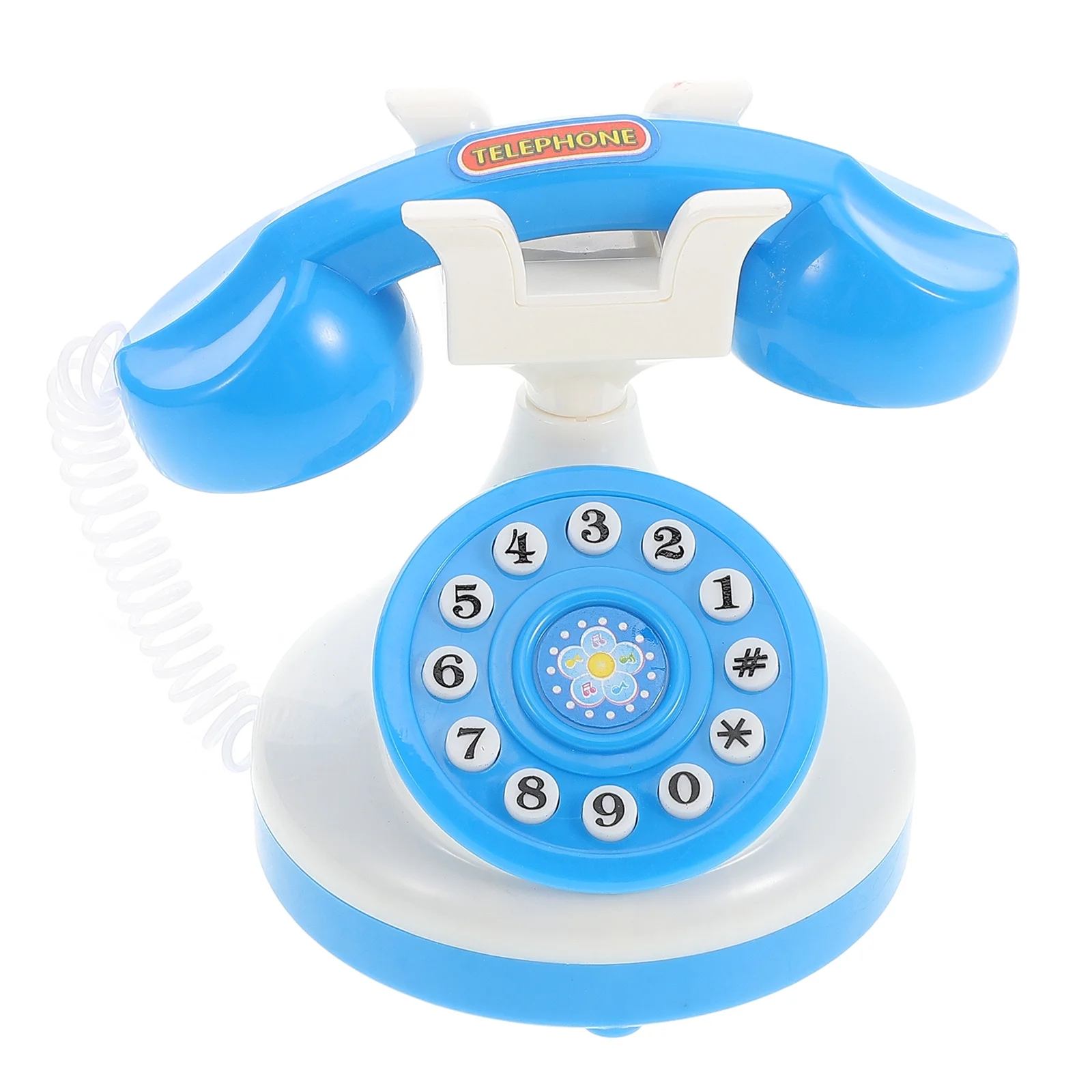 Brinquedo em miniatura telefone fixo crianças jogar cena de plástico adereços criança fingir telefone mini brinquedos casa de bonecas criativo seguro