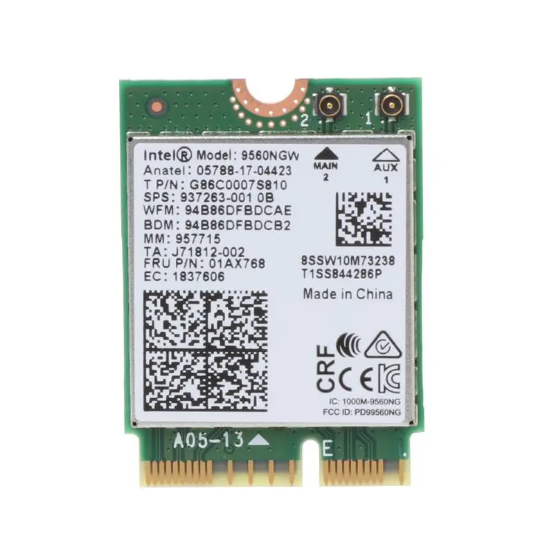 1730Mbps Wireless 9260NGW Wifi Network Card For Intel 9260 Dual Band NGFF- CNVI