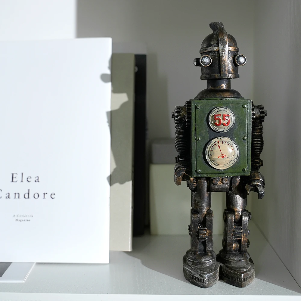 American retro robot model ornaments home living room TV cabinet wine cabinet window decorative ornaments crafts