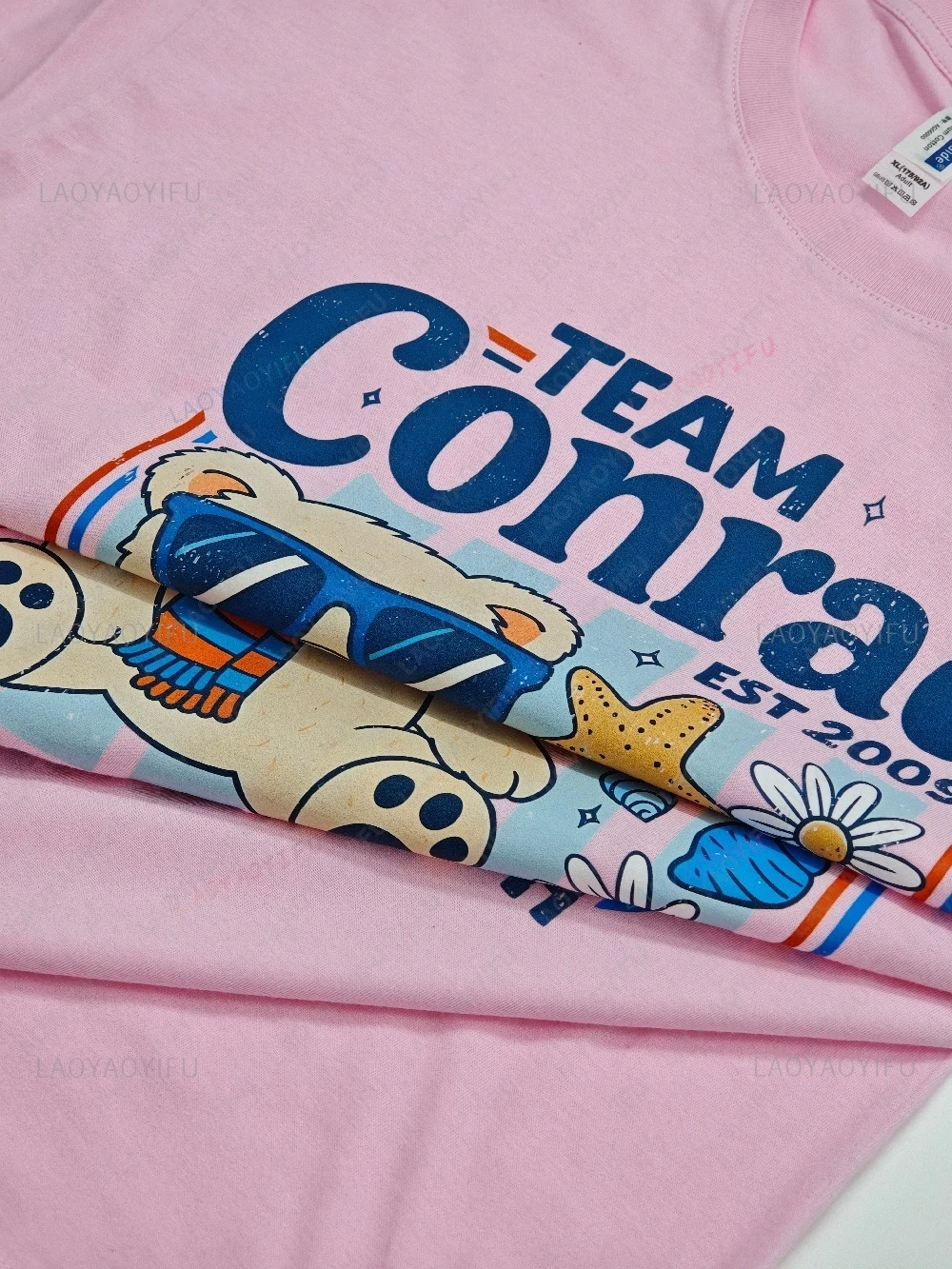 Estate I Turned Pretty Cousins Team Conrad Junior Mint Bear T-shirt grafiche Donna Uomo Vacanza al mare T-shirt ampia in cotone