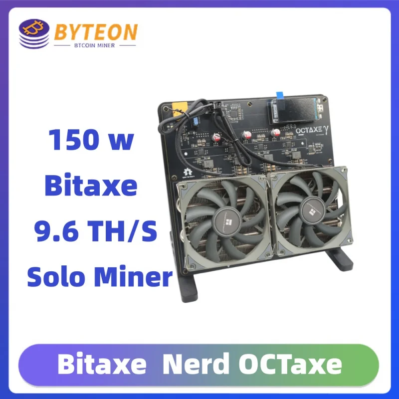 

НОВЫЙ Bitaxe NerdOCTAxe с воздушным охлаждением 9,6Th/s 150W Mini Bitcoin BCH nerdaxe майнер Dual Fans Mining Machine Крипто btc BYTEON