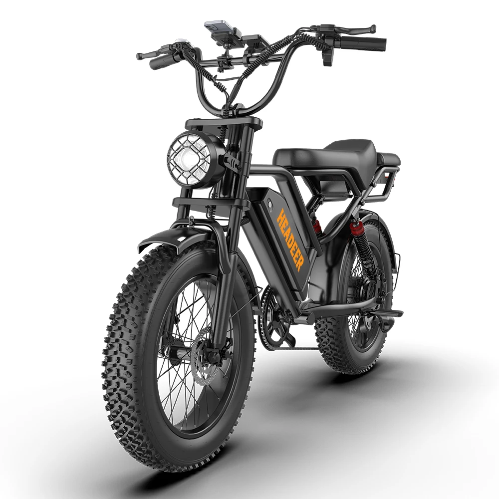 HEADEER BK20 Vélo Électrique Adulte 750W Moteur Batterie Lithium 48V 20Ah Pneus Large 20 Pouces Cadre en Fer Écran LCD Stock UE