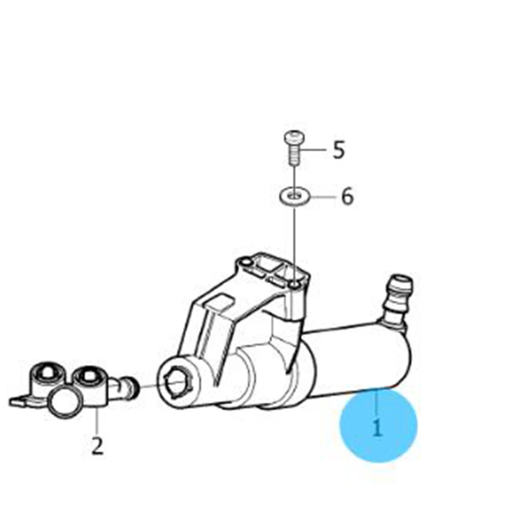 For VOLVO C30 C70 II Convertible S40 31253730 Headlight Washer Fluid Jet car